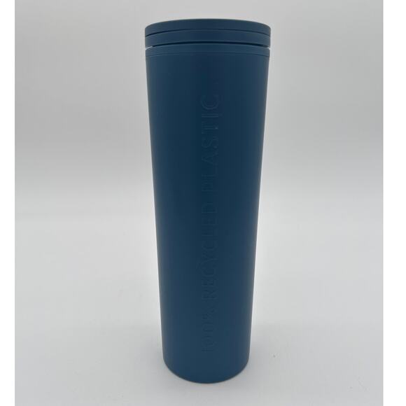 Starbucks 100% Plastic Blue 16oz Hot Cold Tumbler - Picture 1 of 4